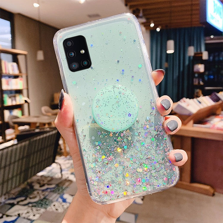 Samsung A51 mobile phone case full edge protection cover quicksand anti-fall transparent soft shell