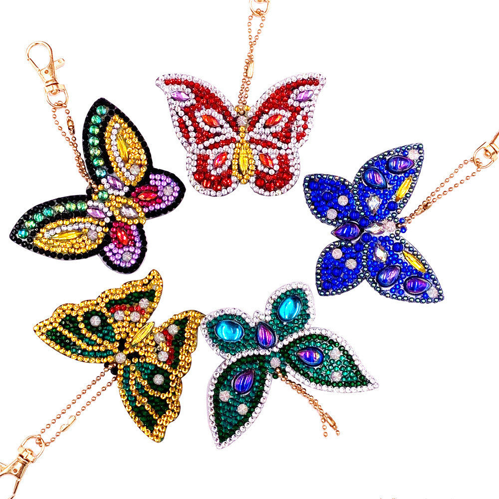 Diamond drawing key chain