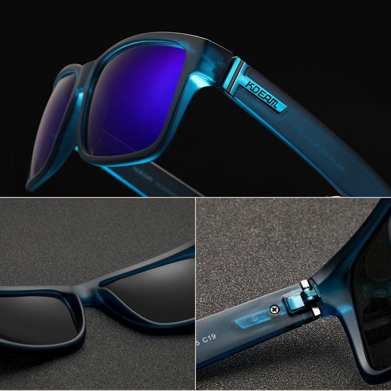 Square Polarized Outdoor Sports Colorful Sunglasses