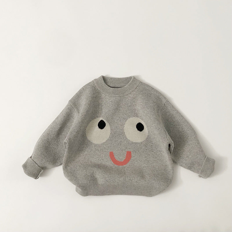 Kids' Sweater Autumn And Winter Western Style Cotton Pullover Sweater