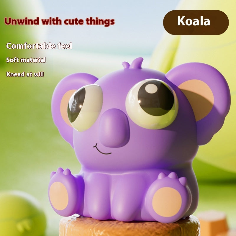 Creative Eye-popping Stuff Squeezing Toy Decompression Little Doll.