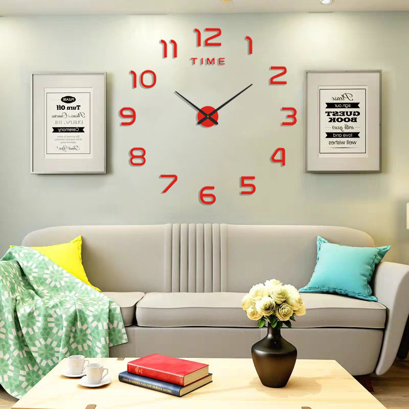 Creative Night Light Silent Clock Decorative Wall Stickers - EL CHEG