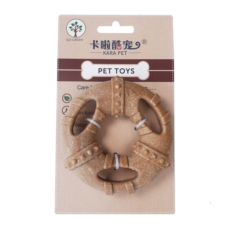 Dog Toy Bone Molar Rod Bite-resistant Teeth Cleaning Self-hi