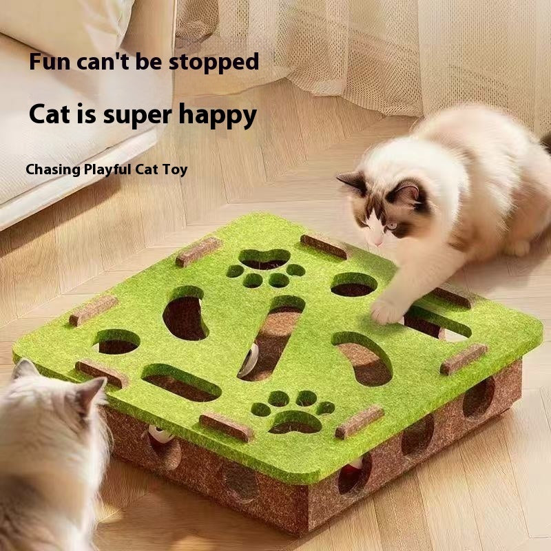 Cat Toy Self-Hi Relieving Stuffy Artifact Hole Felt Box