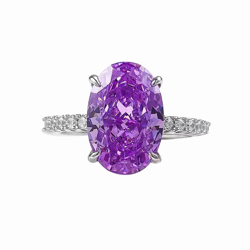 Simple Violet Starry Zircon Ring For Women