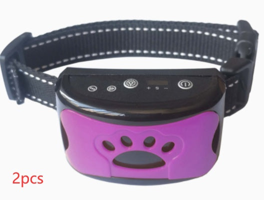 Dog Training Collar Waterproof Electric Pet Remote Control Rechargeable Dogs Trainer Bark Arrester With Shock Vibration Sound - EL CHEG
