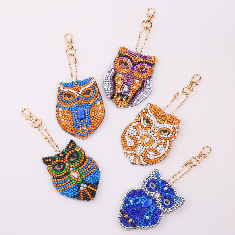 Diamond drawing key chain