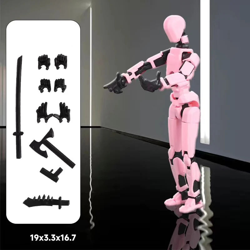 Multi-Jointed Movable Shapeshift Robot 3D Printed Mannequin Dummy 13 Action Figure Full Body Movable Robot Parent-Children Games - EL CHEG