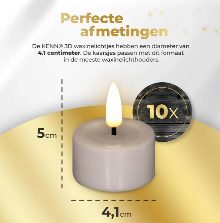 S10 3D Flame LED Tealight Candles