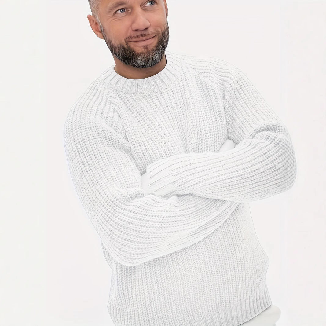 Loose Daily Casual Round Neck Men's Pullovers