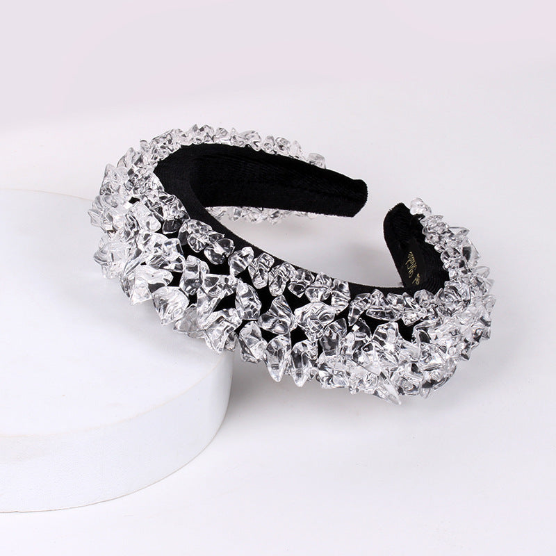 Europe And America Baroque Sponge Hairband Hair Accessories