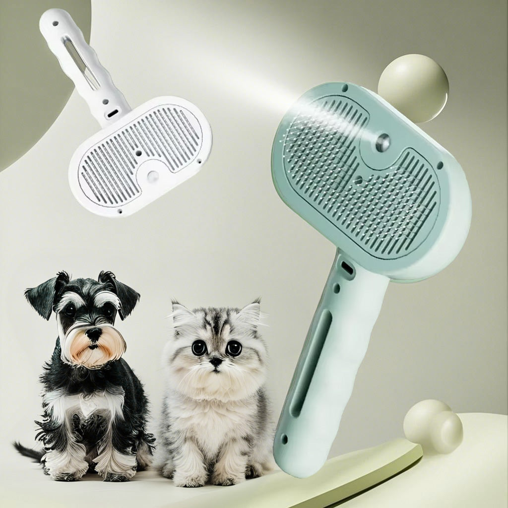 Pets Spray Hair Comb Pet Hair Remover Cleaning Brush Cats Grooming Dog Accessories Tools Dematting Water Mist Humidifier Comb Pet Supplies - EL CHEG