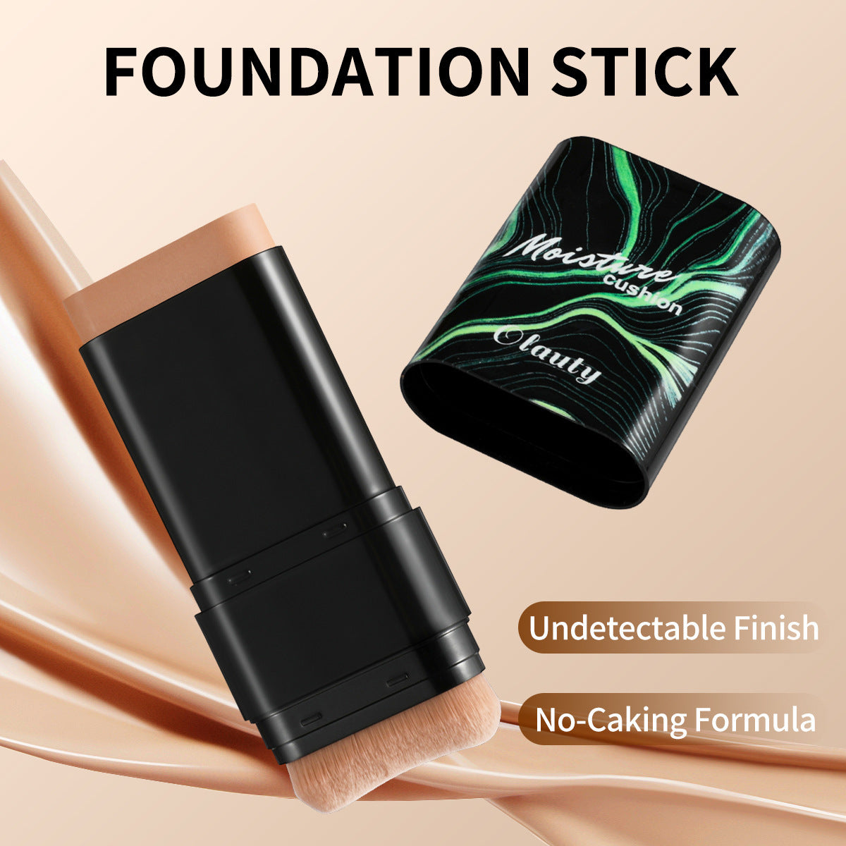 Concealer Waterproof Double-ended Makeup Brush 2-in-1 Stick Foundation - EL CHEG