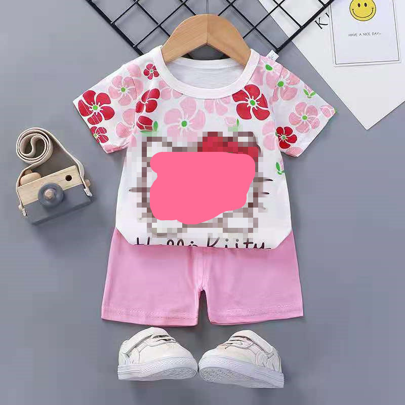Children's Short Sleeve Shorts Suit