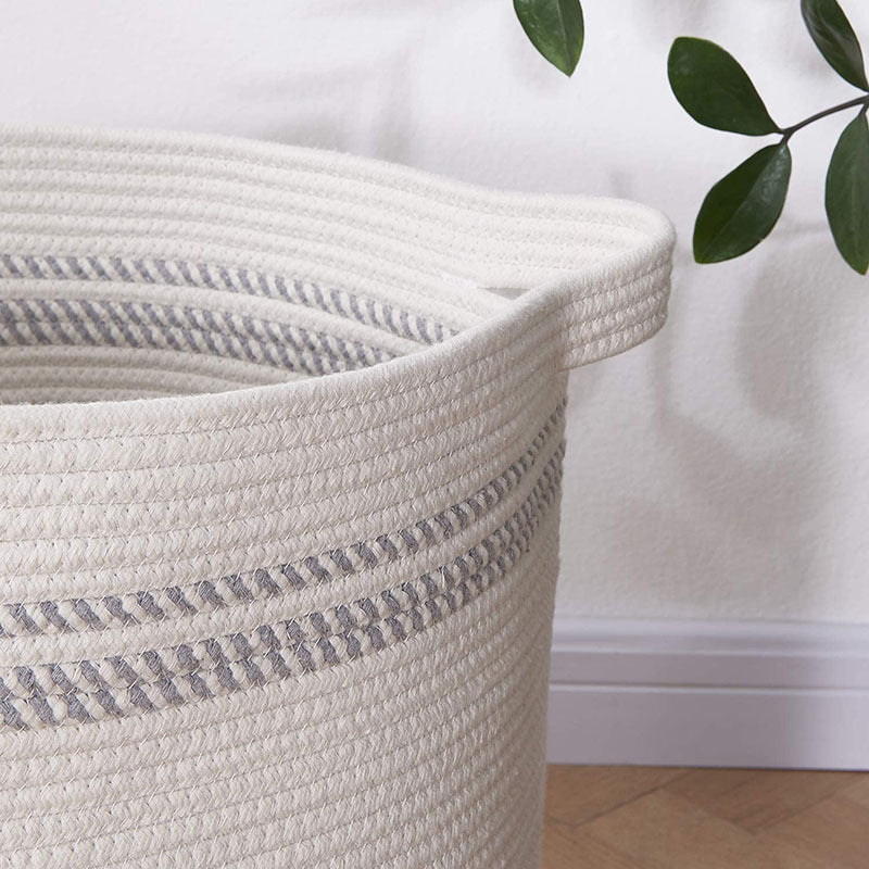 Cotton String Sundries Laundry Basket Magazine Snacks Storage Basket - EL CHEG