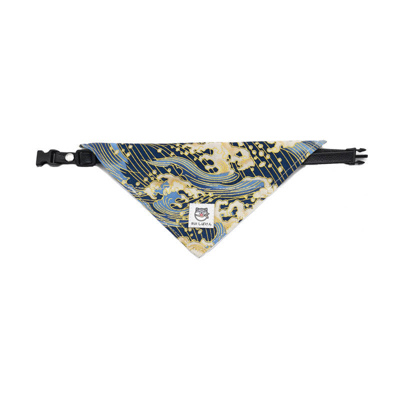 Japanese Tang Grass Pattern Dog Triangular Binder