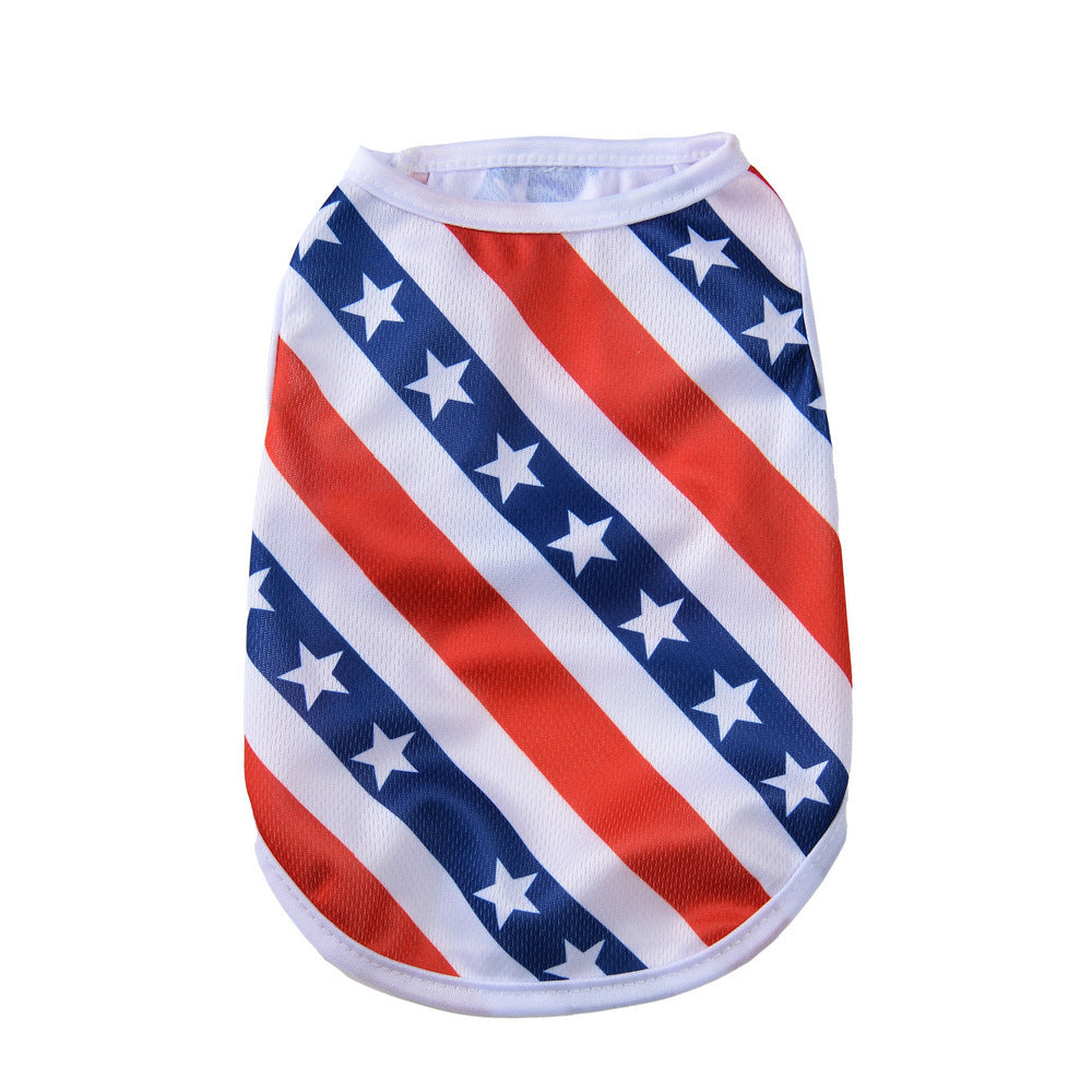 Independence Day Pet Thin Breathable Vest
