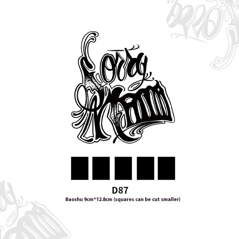 Fashion Pattern Hope This Juice Tattoo Sticker - EL CHEG
