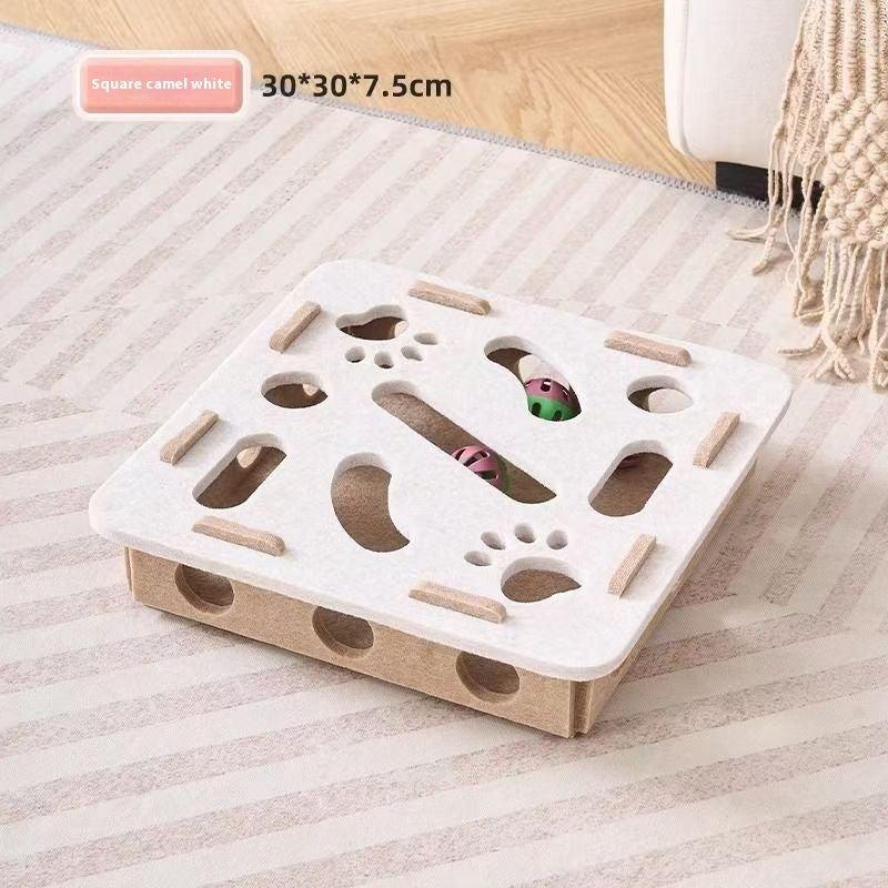 Cat Toy Self-Hi Relieving Stuffy Artifact Hole Felt Box