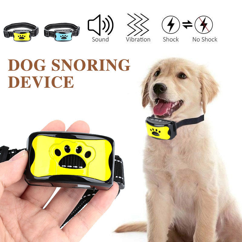 Dog Training Collar Waterproof Electric Pet Remote Control Rechargeable Dogs Trainer Bark Arrester With Shock Vibration Sound - EL CHEG