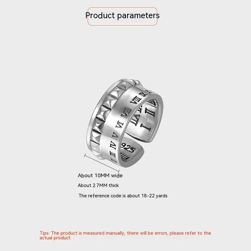 Men's Trendy Punk Hip Hop Rivet Ring