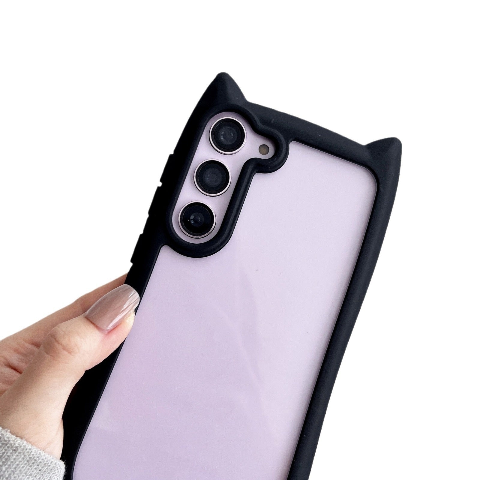 Creative Cat's Ears Transparent Fall Proof Mobile Phone Case