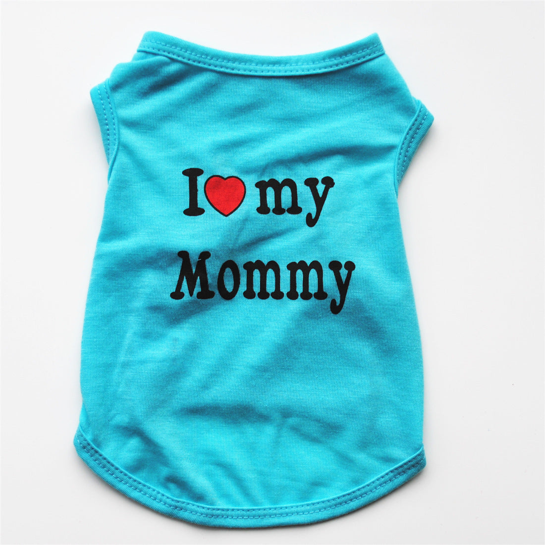 Pet Puppy Clothes Vest Classic Look Love Dad Love Mom