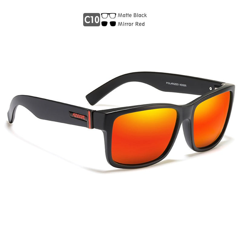 Square Polarized Outdoor Sports Colorful Sunglasses