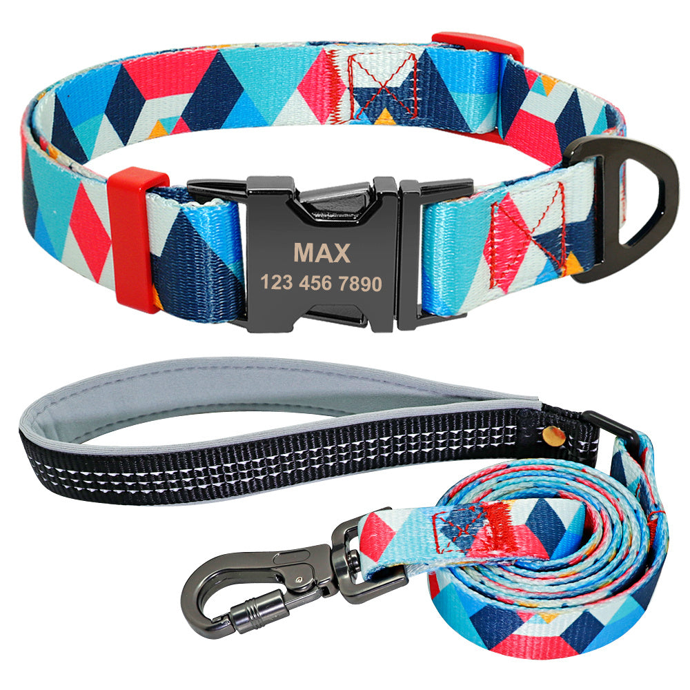 Dog tag lettering dog collar - EL CHEG