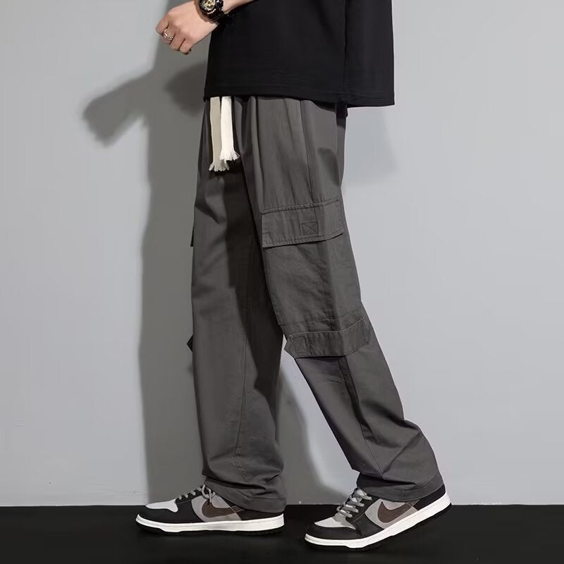 Men's Autumn New Retro Loose Straight Casual Trousers