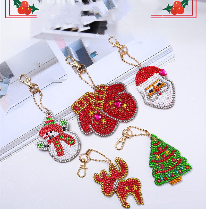 Diamond drawing key chain