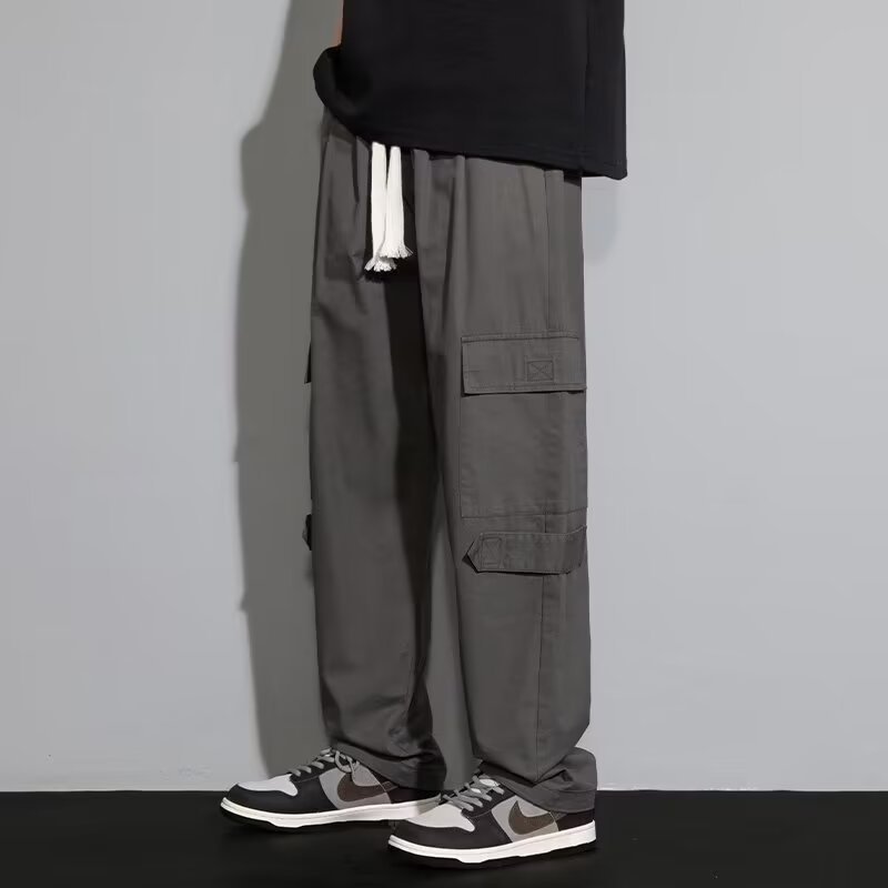 Men's Autumn New Retro Loose Straight Casual Trousers
