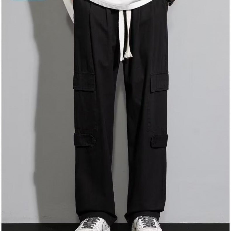 Men's Autumn New Retro Loose Straight Casual Trousers