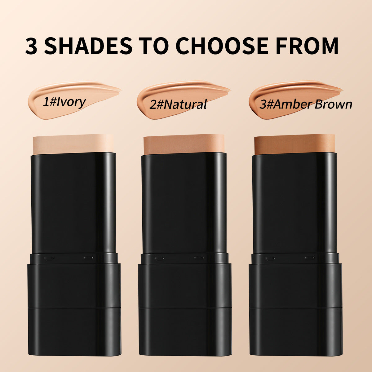 Concealer Waterproof Double-ended Makeup Brush 2-in-1 Stick Foundation - EL CHEG