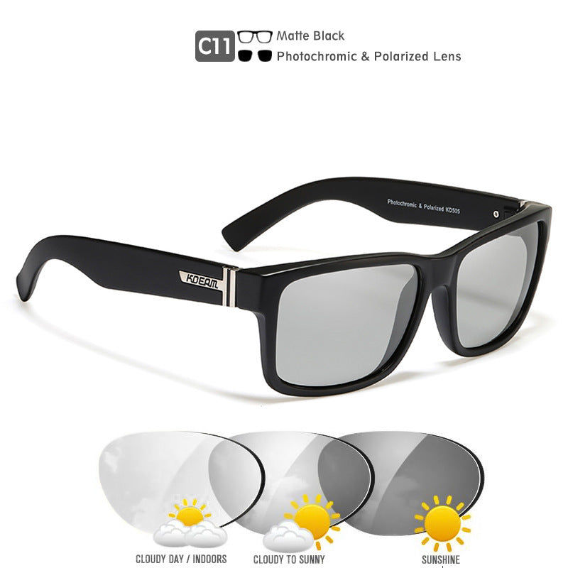 Square Polarized Outdoor Sports Colorful Sunglasses