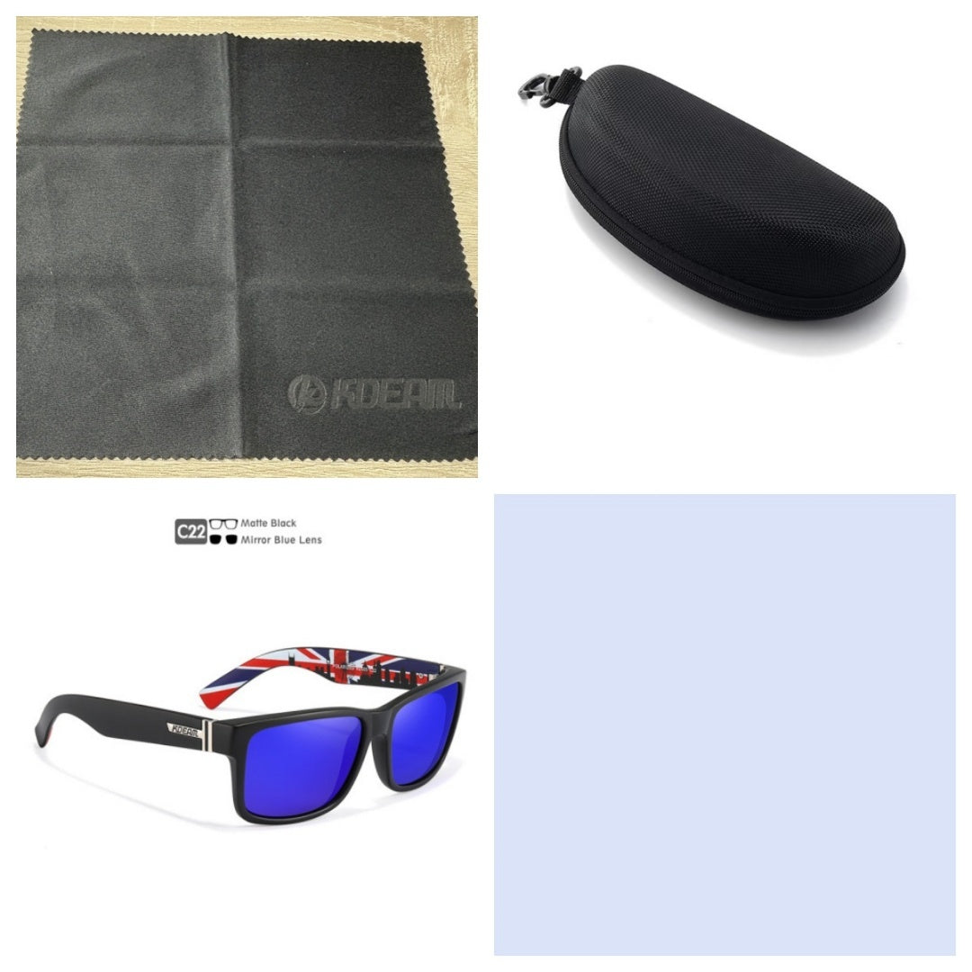 Square Polarized Outdoor Sports Colorful Sunglasses
