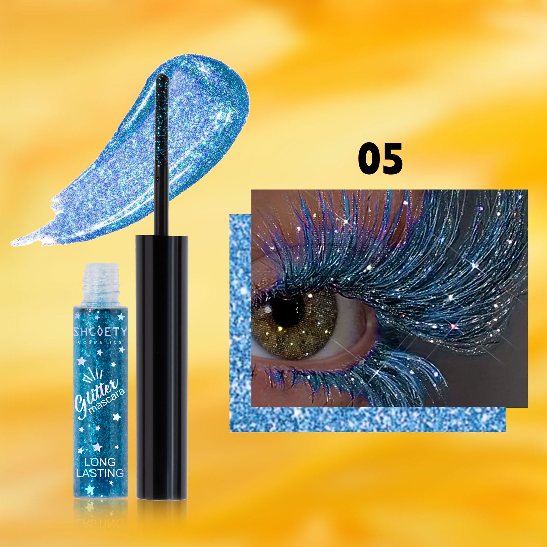 Color Mascara 5 Colors Waterproof Not Smudge - EL CHEG