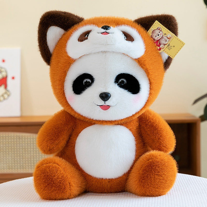 New Cute Panda Transformation Coati Plush Toy