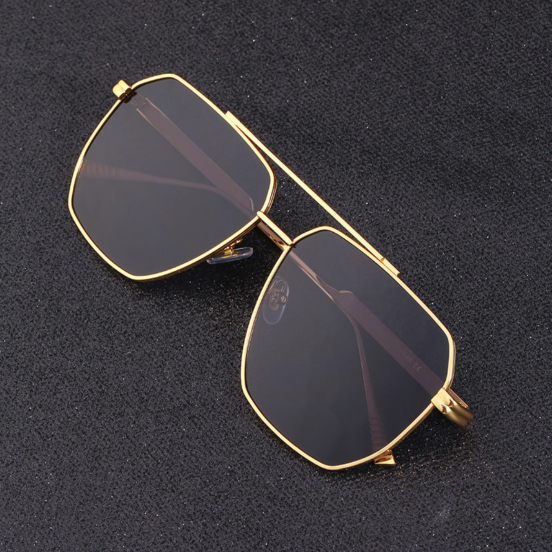 Men's Outdoor Cycling Retro Double Beam Sunglasses