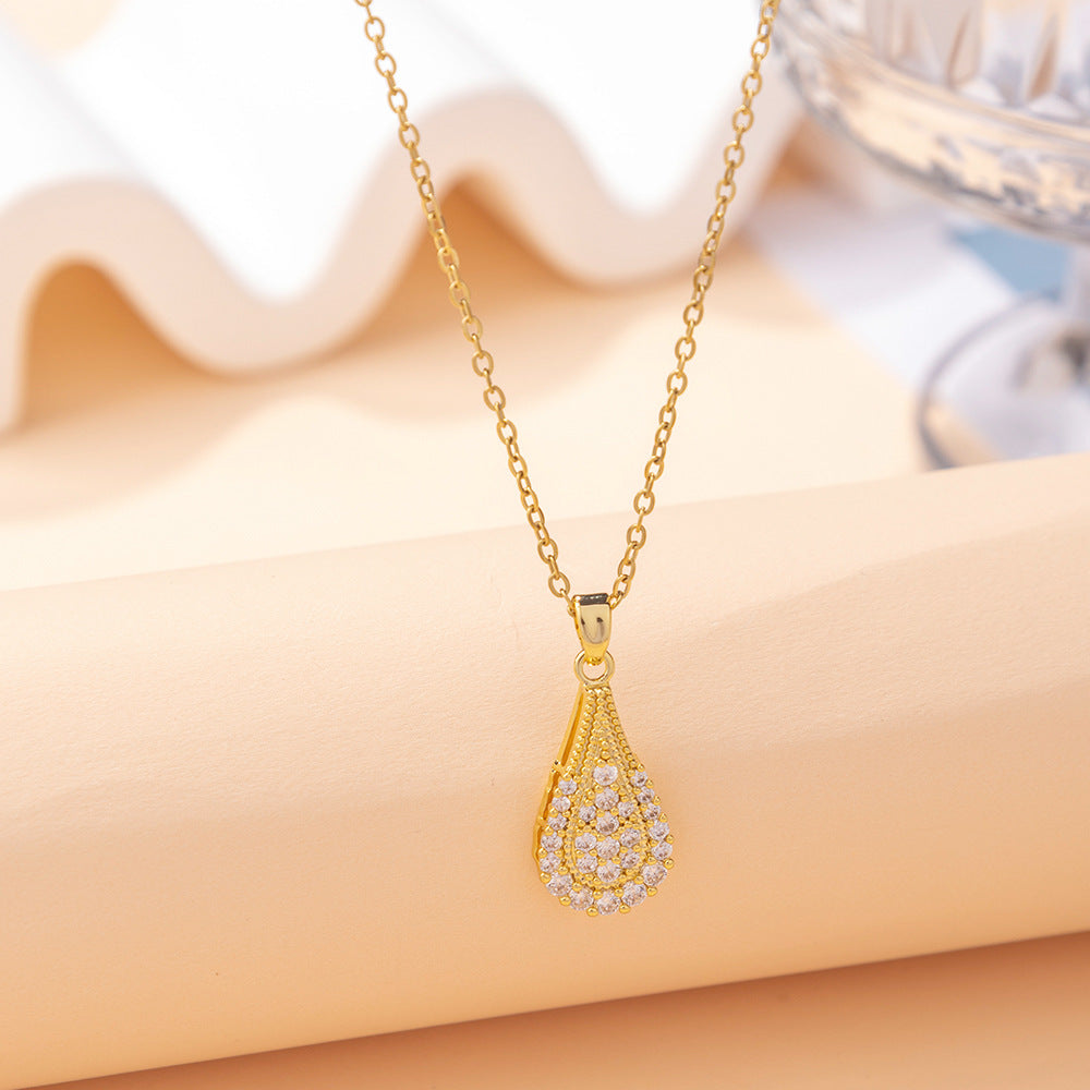 Women's Moissanite Exquisite Clavicle Chain Pendant Does Not Fade Special-interest Design