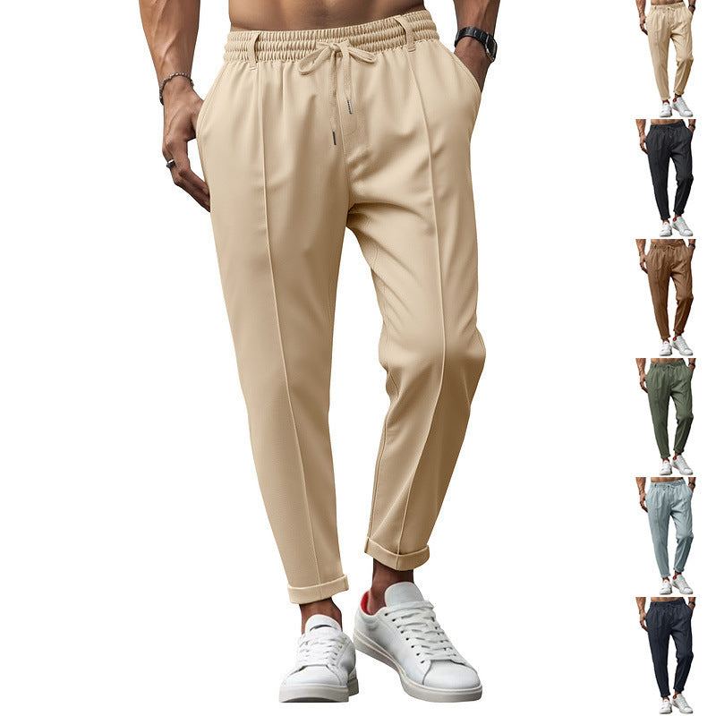 Men's Business Slim Fit Tapered Casual Pants