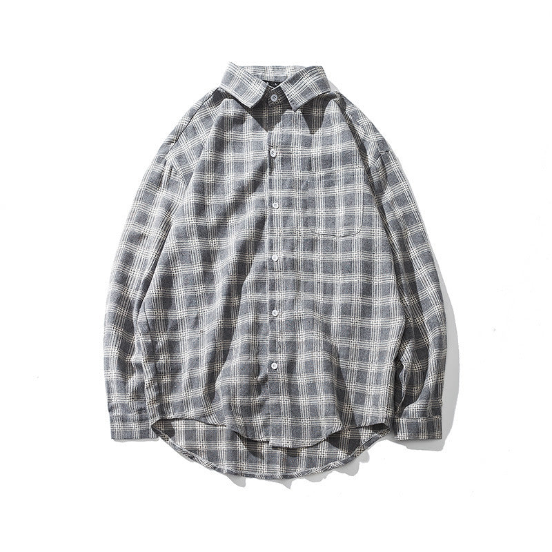 Autumn Long Sleeve Plaid Shirt