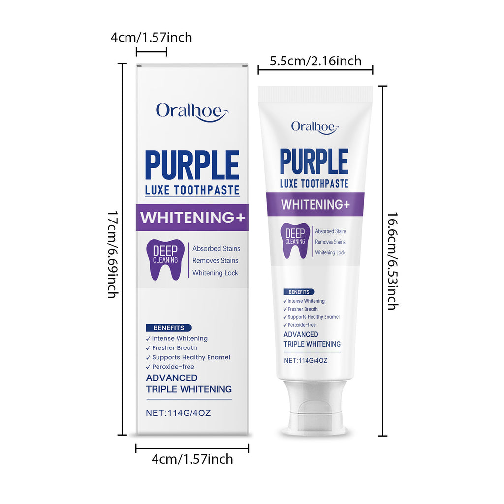 Daily Gentle Care Physical Color Mixing Purple Toothpaste - EL CHEG