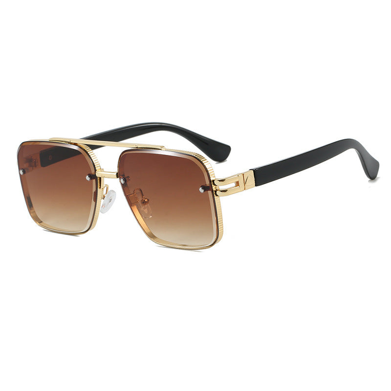 Square Toad-shaped Sunglasses Metal Punk Fashion