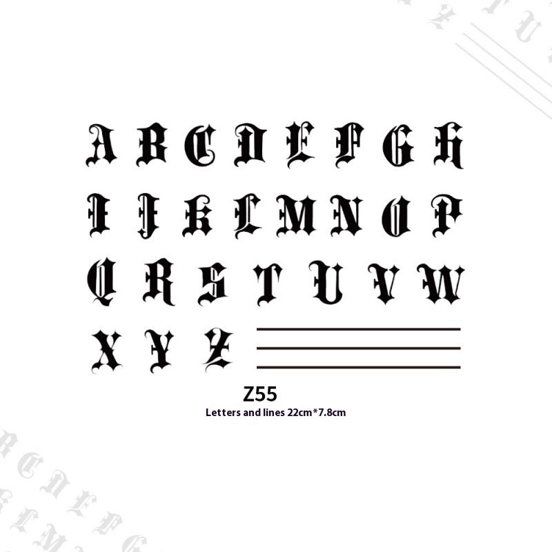 Fashion Pattern Hope This Juice Tattoo Sticker - EL CHEG