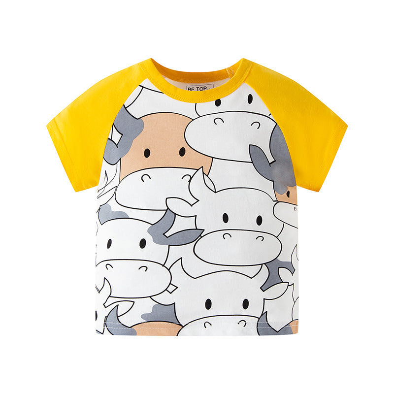 Pure Cotton Full Printed Cow Baby Summer