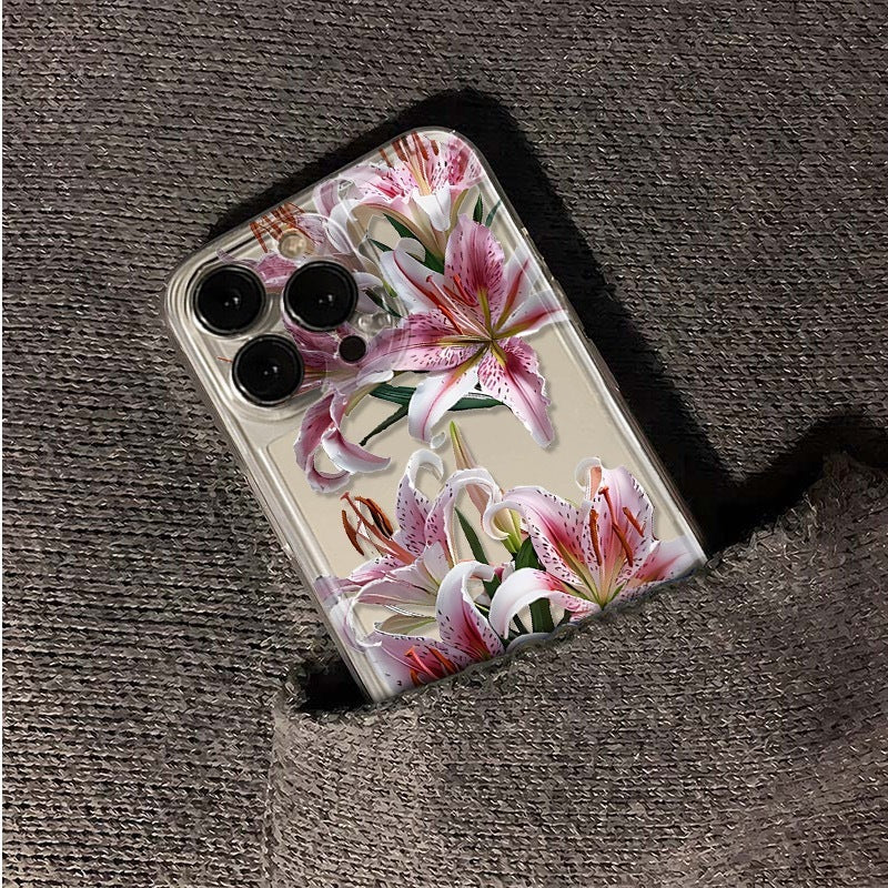 Versatile Flower Transparent TPU Phone Case