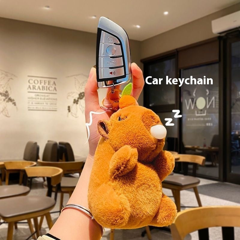 Pendant Cartoon Couple Car Key Ring Cute Doll.