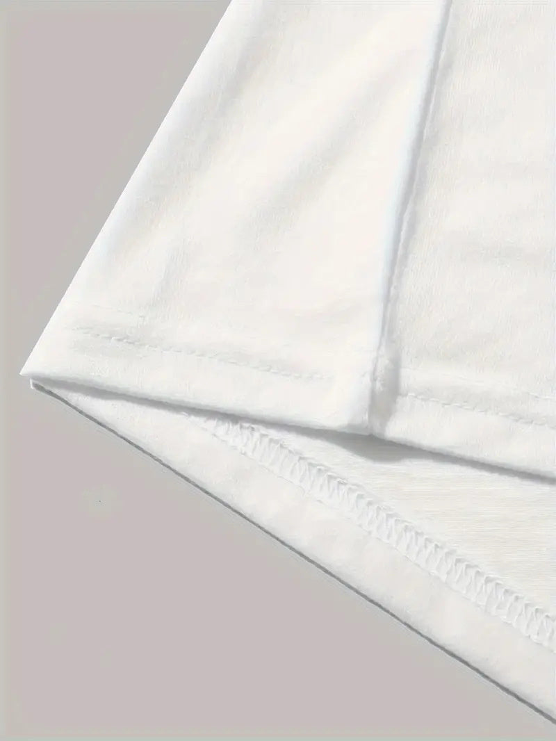 Simple Casual Men's Letter Short Sleeve T-shirt