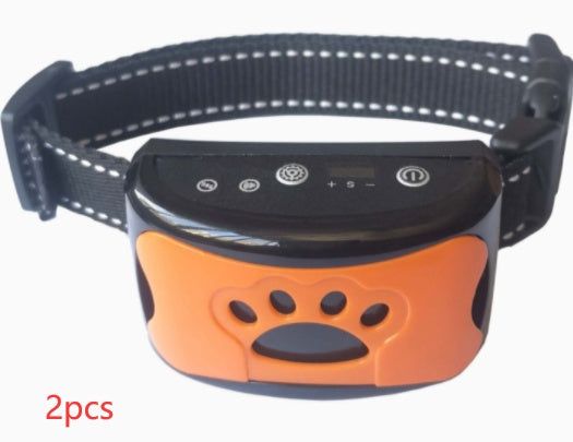 Dog Training Collar Waterproof Electric Pet Remote Control Rechargeable Dogs Trainer Bark Arrester With Shock Vibration Sound - EL CHEG